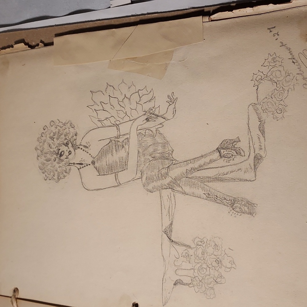 RARE ONE OF A KIND Hand Drawings of 1927 ERA By Artist Arbuthnut BHS Class 1927